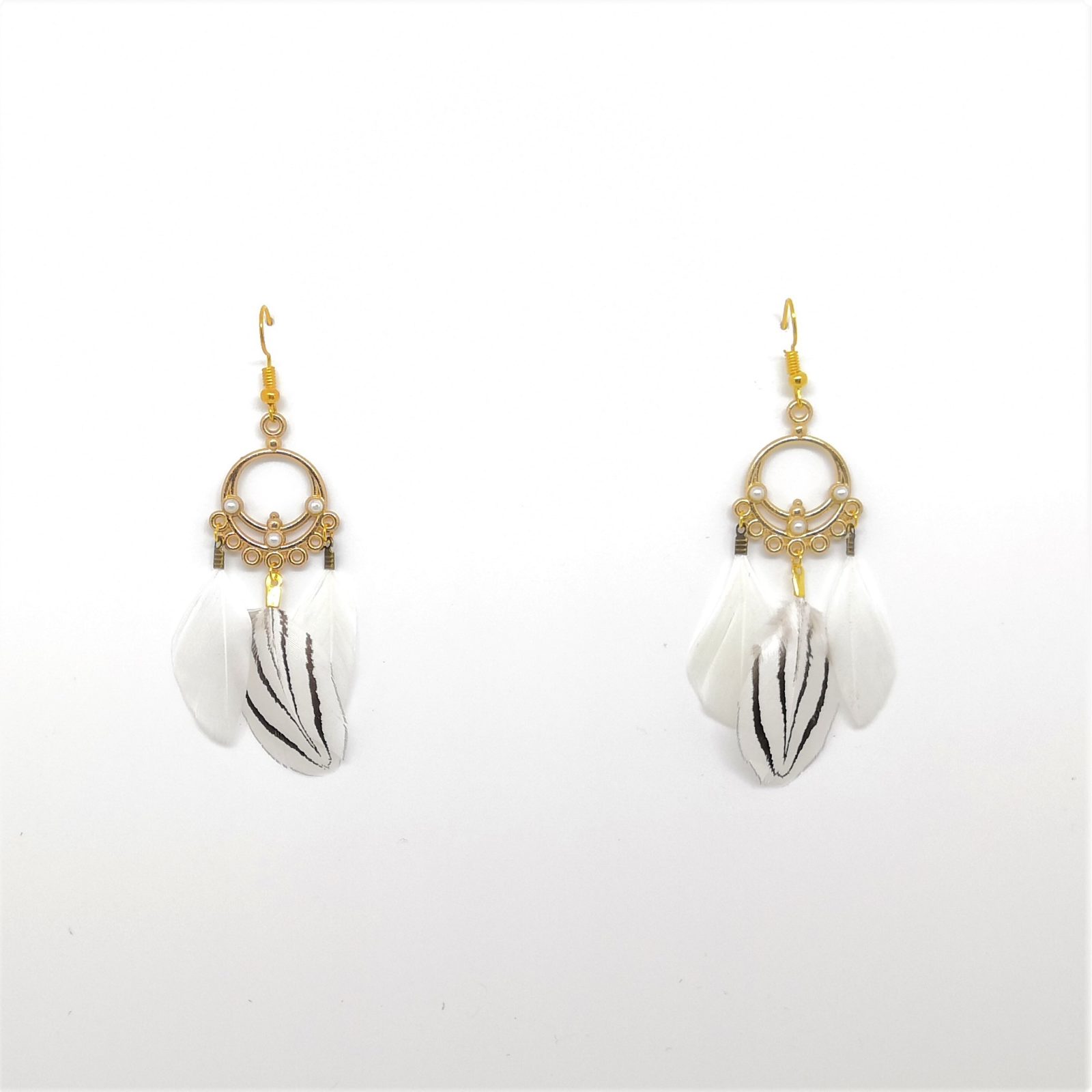 Boucles D'oreilles En Plumes Longues - Style Bohème à Franges, 13cm, Légères Et élégantes